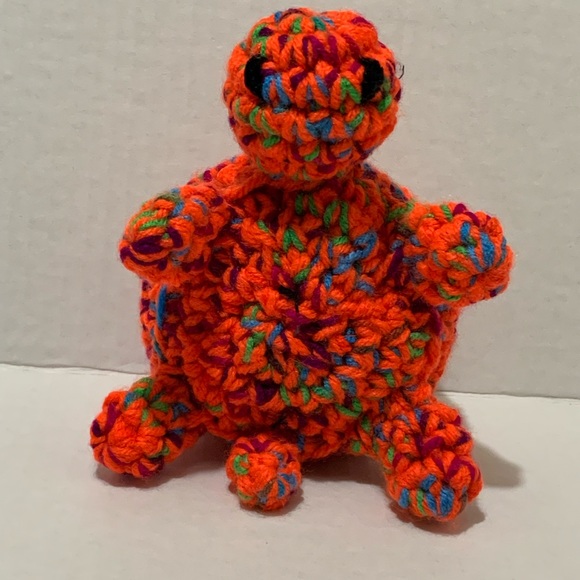 Turtle Playroom Decor Nursery Decor Handmade Crocheted Turtle - Picture 3 of 10